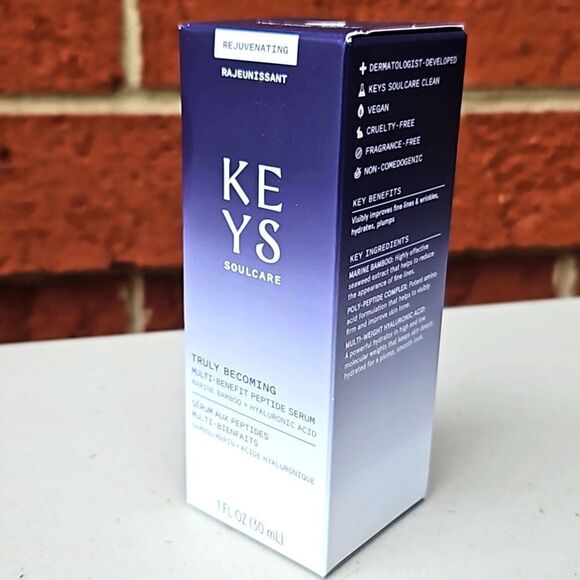 KEYS SOULCARE Truly Becoming Multi Benefit Peptide Serum NEW full size MSRP $38 - Picture 1 of 16